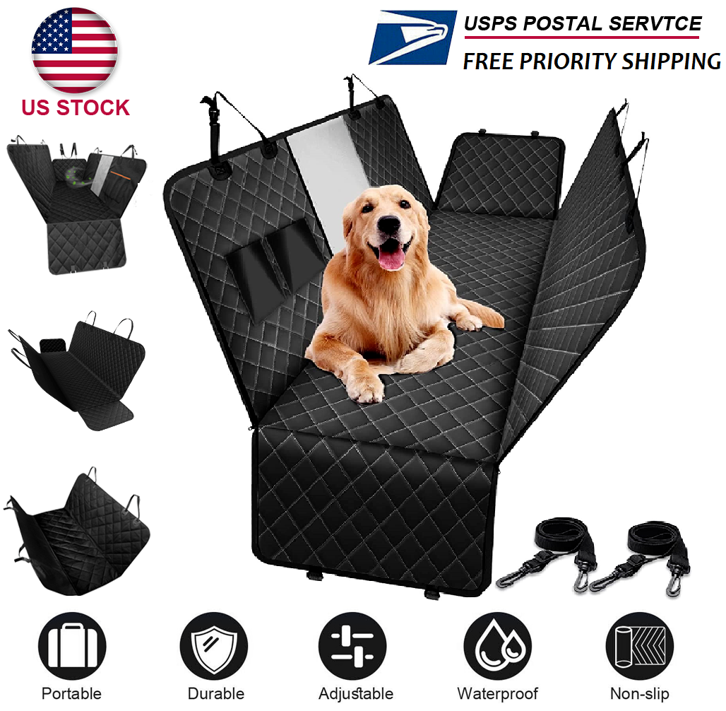 Pinktail - Funda de asiento de automóvil para perro, 100% impermeable ya  prueba de arañazos, fundas de asiento de coche para mascotas con ventana de