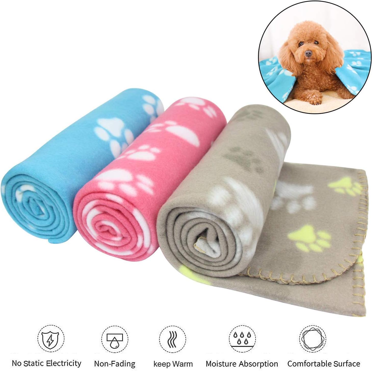 Manta Rosa Wawaw - Cobijas para Perros y Gatos – Petit Paws