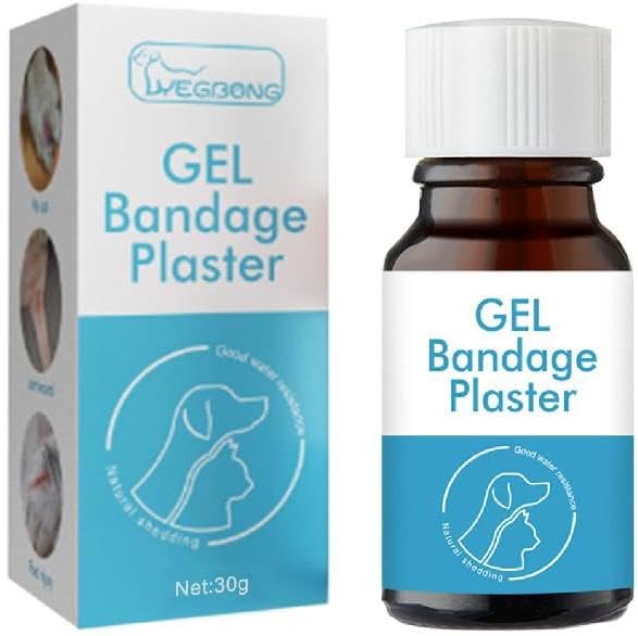 Vendaje de gel líquido impermeable para mascotas, transparente, transpirable, de secado rápido, cuidado de heridas para heridas pequeñas, gel líquido para curación de heridas pequeñas, - Imagen 7