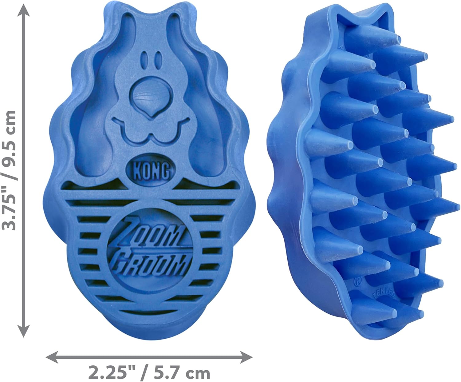 Cepillo Zoom Groom para Perros, Cepilla y Masaja Mientras Retira el Pelo Suelto y la Piel Muerta KONG - Imagen 2