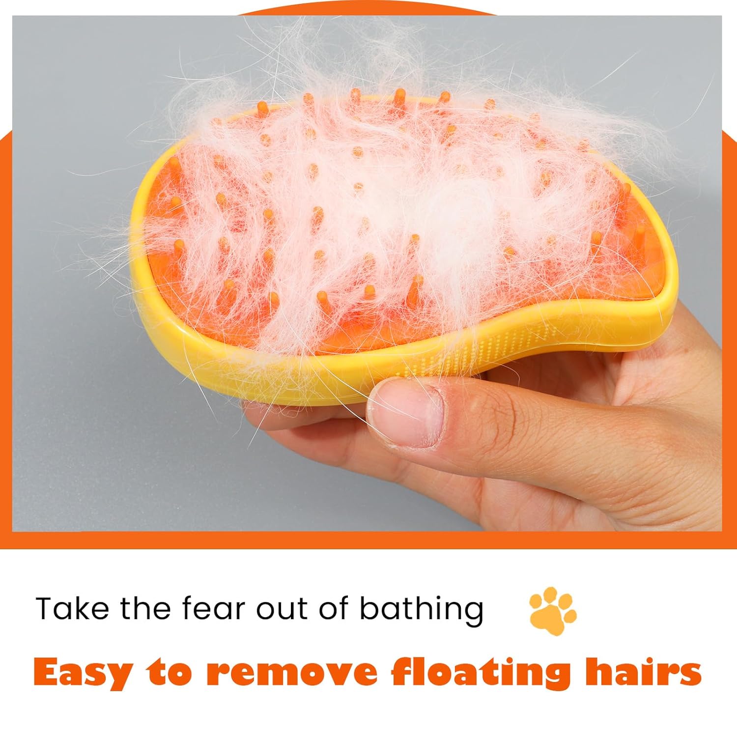 Cepillo de vapor 3 en 1 para gatos con masaje y autolimpieza | para eliminar el cabello enredado y suelto - Imagen 7