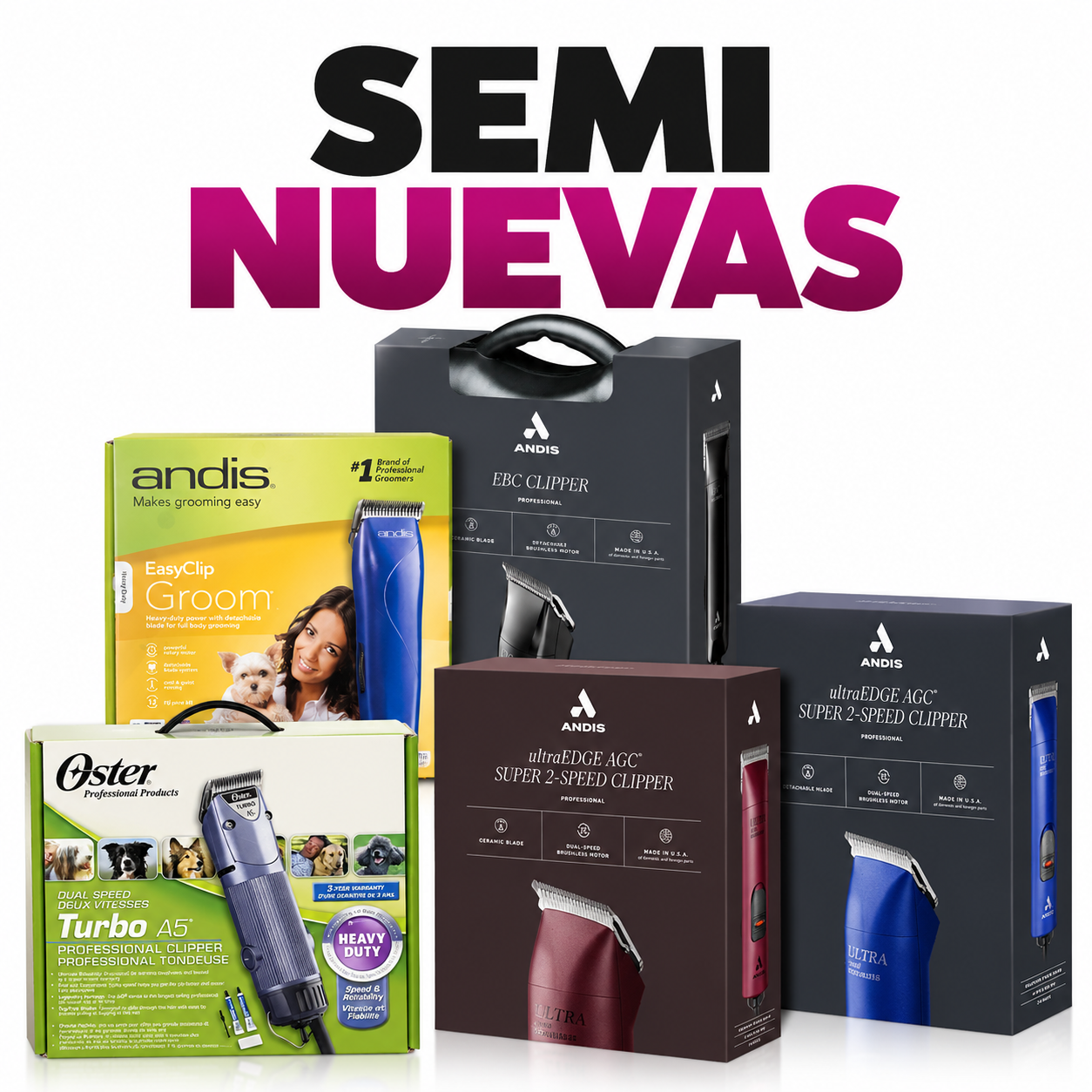 Rasuradoras Profesionales SEMI Nuevas Mascotas