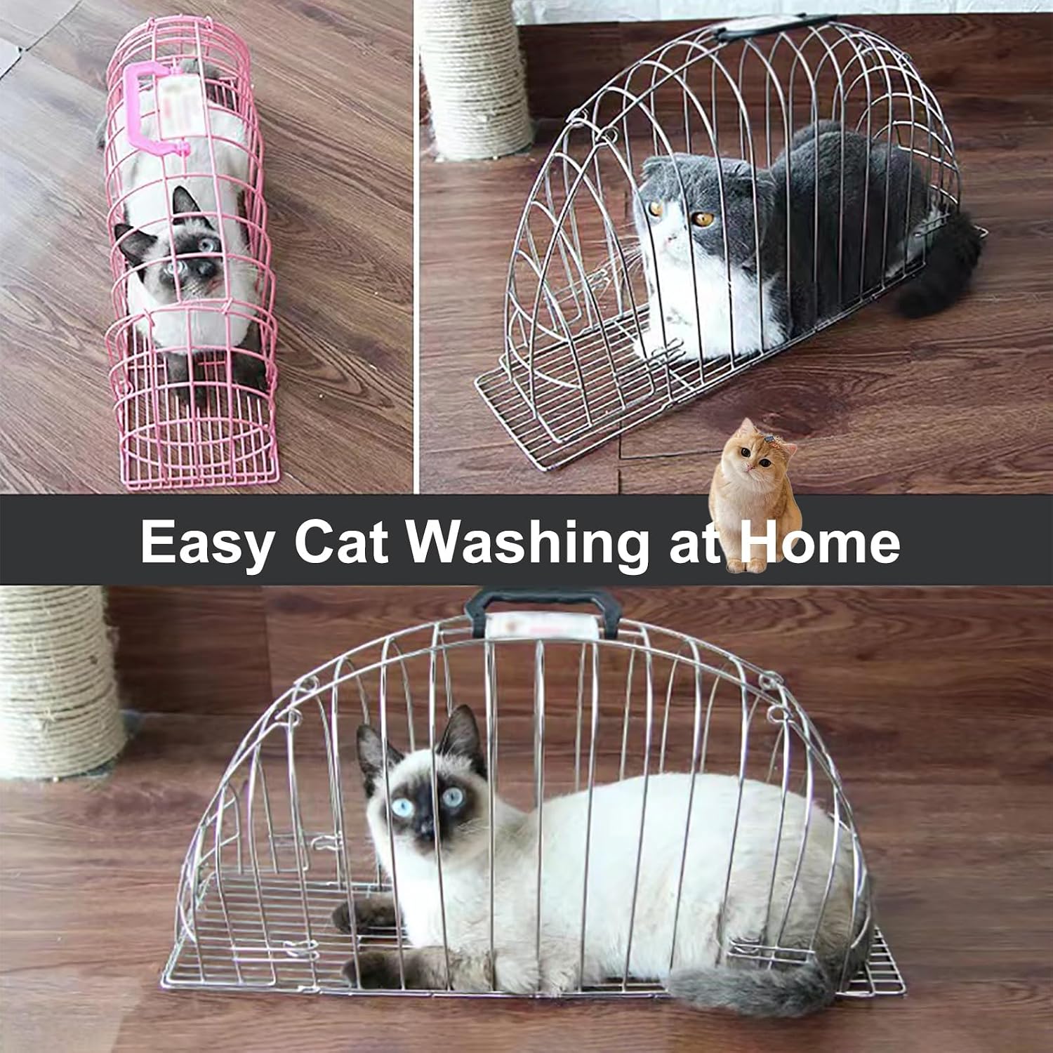 Jaula Baño Gatos Seguridad - Imagen 6